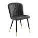Clemente Side Chair in Black/Gold/Gray - 5921S - FAMSA Furniture (TX)