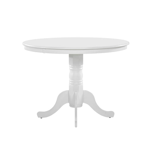 Shelby Dining Table in White - 5923W-39RD* - FAMSA Furniture (TX)