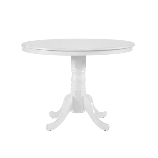 Shelby Dining Table in White - 5923W-39RD* - FAMSA Furniture (TX)