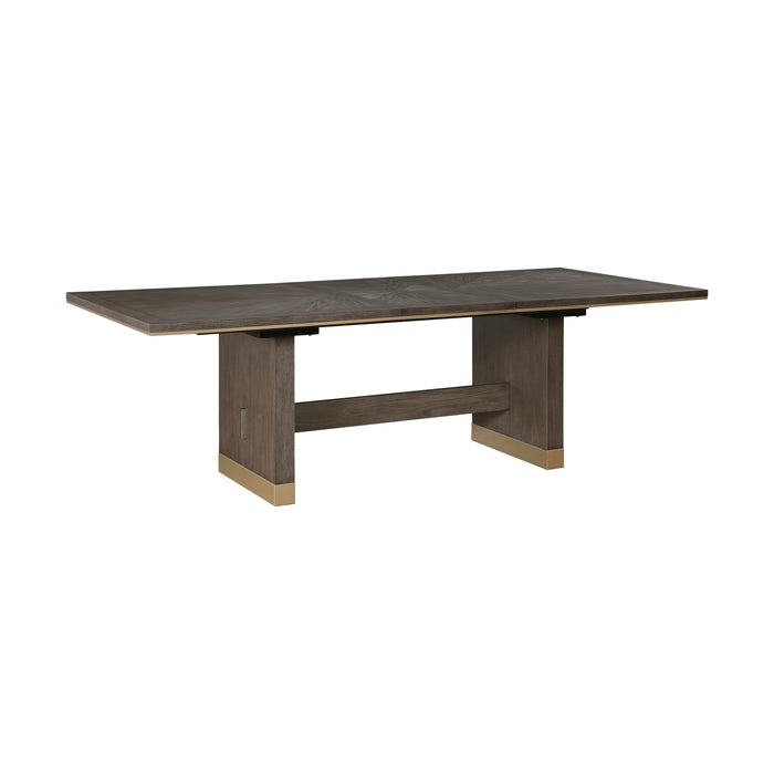 Griffin Dining Table in Brown/Gold/Beige - 5933-96* - FAMSA Furniture (TX)