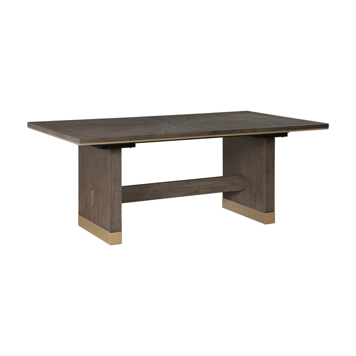 Griffin Dining Table in Brown/Gold/Beige - 5933-96* - FAMSA Furniture (TX)