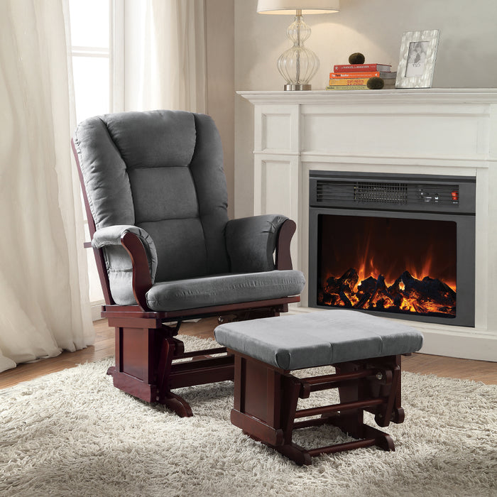 Aeron Glider Chair & Ottoman - Image 7