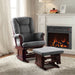 Aeron Glider Chair & Ottoman - Image 7