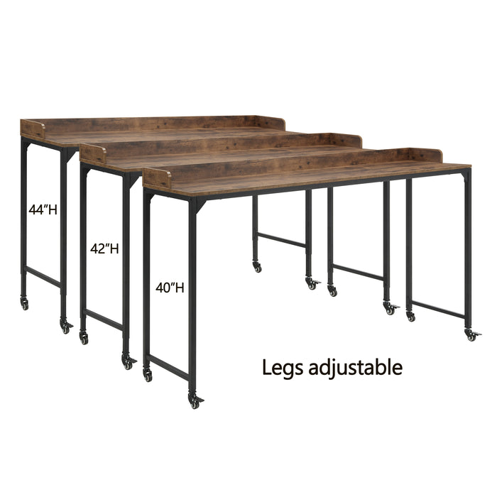 Sumter Over The Bed Desk in Black/Brown - 5963BR-22 - FAMSA Furniture (TX)