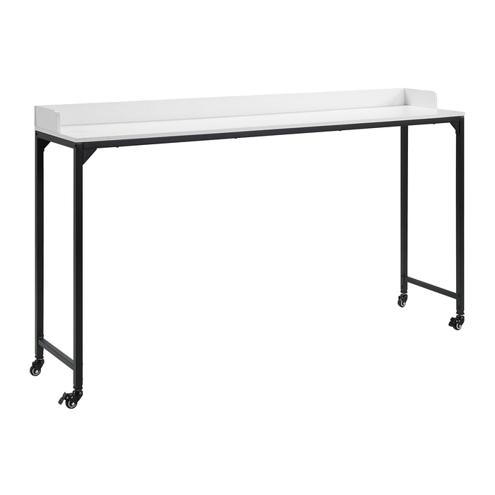 Sumter Over The Bed Desk in Black/White - 5963WH-22 - FAMSA Furniture (TX)