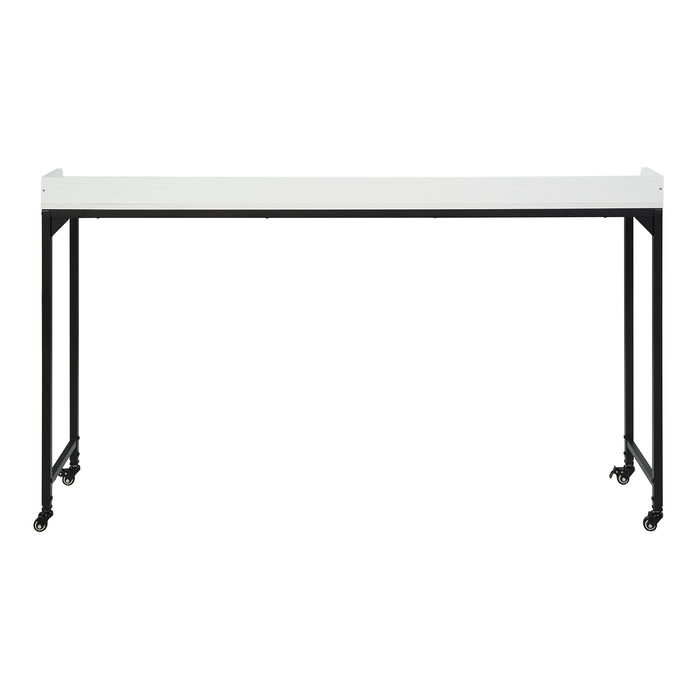 Sumter Over The Bed Desk in Black/White - 5963WH-22 - FAMSA Furniture (TX)