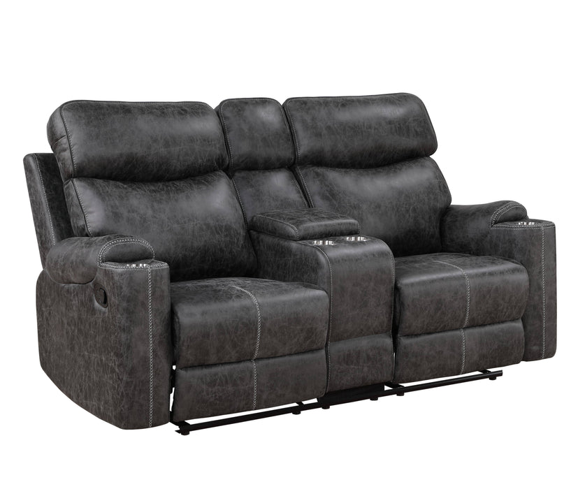Hirah Motion Loveseat w/Console & USB Port - Image 10