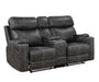 Hirah Motion Loveseat w/Console & USB Port - Image 10