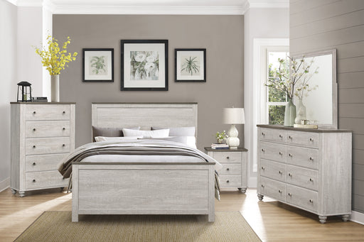 Nashville Queen Bed in Brown/White - 1903-1 - FAMSA Furniture (TX)