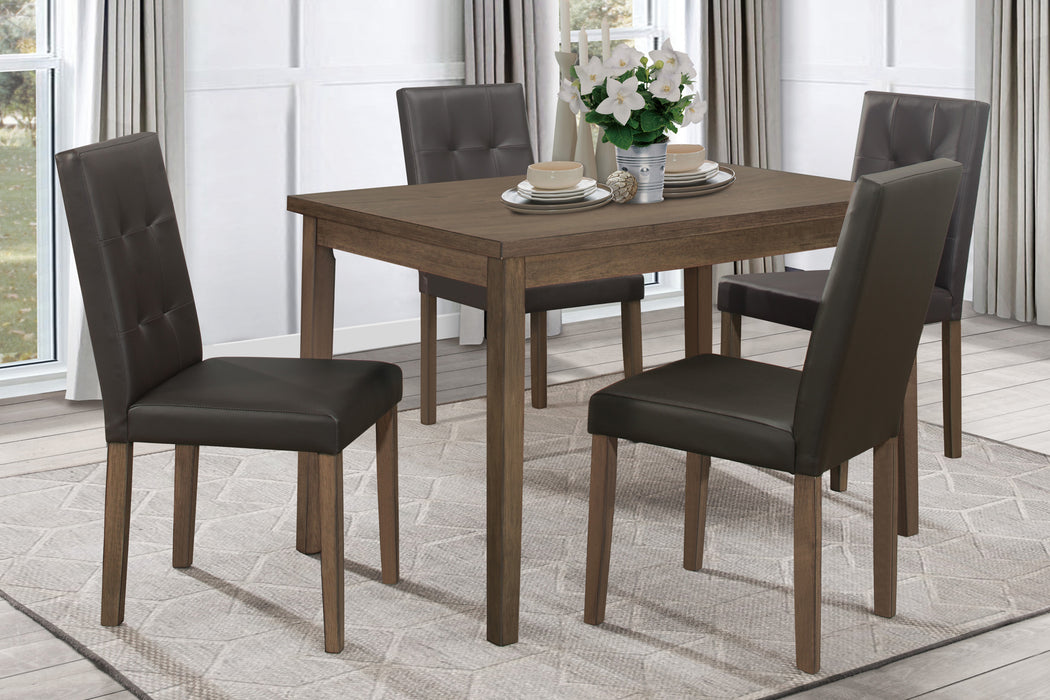 Ahmet Dining Table in Brown/Walnut - 5039BR-48 - FAMSA Furniture (TX)