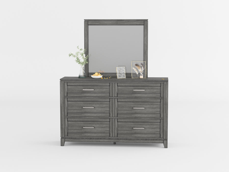 Garretson Mirror in Gray - 1450-6 - FAMSA Furniture (TX)