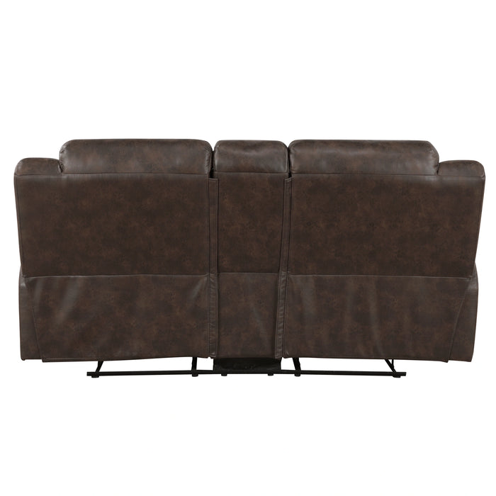 Hazen Double Reclining Love Seat With Center Console