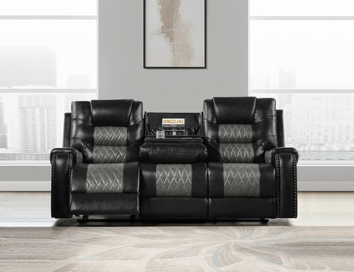 SH8890BLK-3 Reclining Sofa W/Drop Down Tbl image