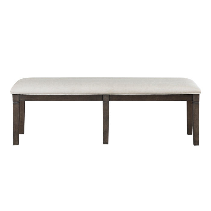Victoria Bench in Beige,Espresso - 6023-13