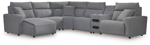 ModMax II Reclining Sectional with Chaise and Audio Console - FAMSA Furniture (TX)