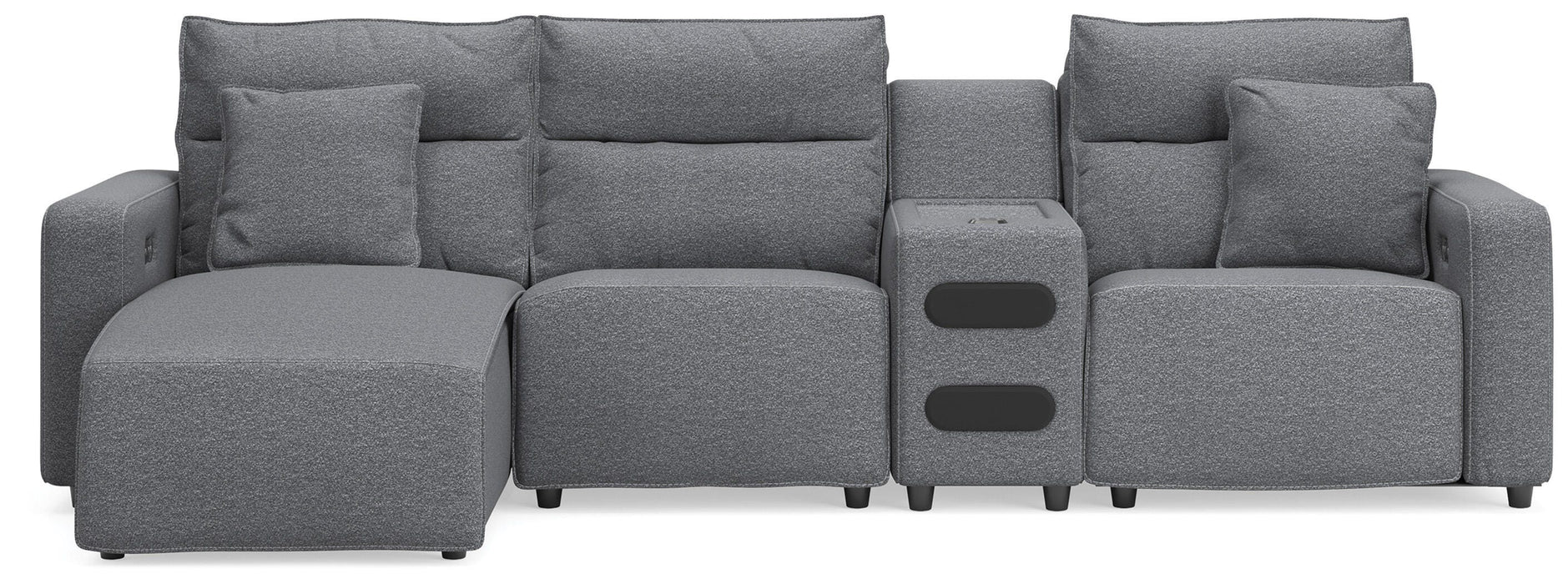 Modmax II Reclining Sectional with Chaise and Audio Console