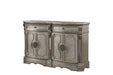 Northville Antique Silver Server (MARBLE TOP) - FAMSA Furniture (TX)