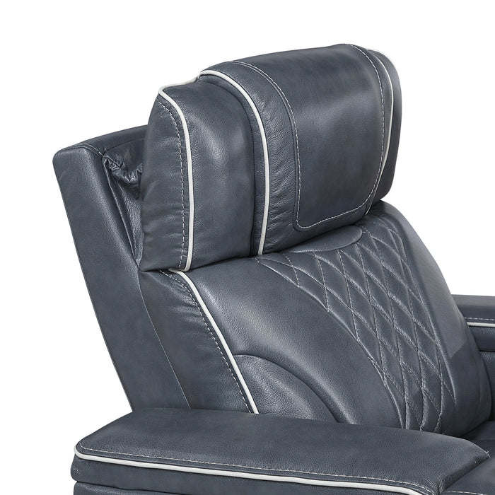 Apex Power Double Reclining Sofa With Center Drop-Down Cup Holders