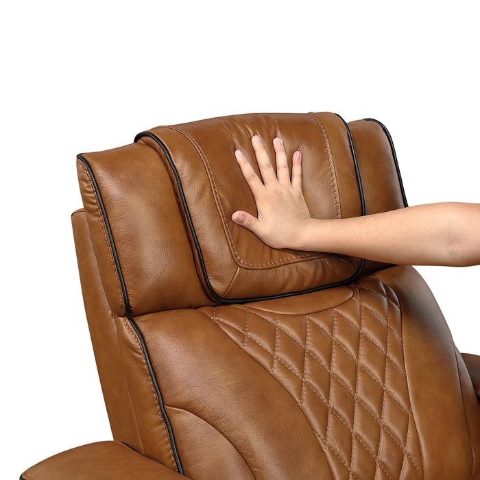 Apex Power Double Reclining Sofa With Center Drop-Down Cup Holders