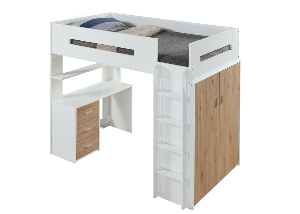 Nerice Twin Loft Bed w/Desk & Wardrobe - Image 11