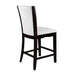 Daisy 5pc Set (TB+4S) in Espresso/White/Transparent - 710-36RD*5W - FAMSA Furniture (TX)