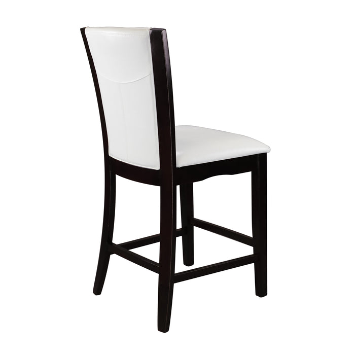 Daisy 5pc Set (TB+4S) in Espresso/Transparent/White - 710-36SQ*5W - FAMSA Furniture (TX)