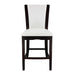 Daisy 5pc Set (TB+4S) in Espresso/White/Transparent - 710-36RD*5W - FAMSA Furniture (TX)