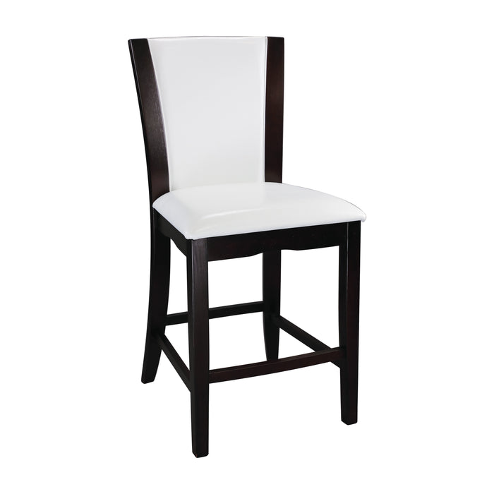 Daisy 5pc Set (TB+4S) in Espresso/Transparent/White - 710-36SQ*5W - FAMSA Furniture (TX)
