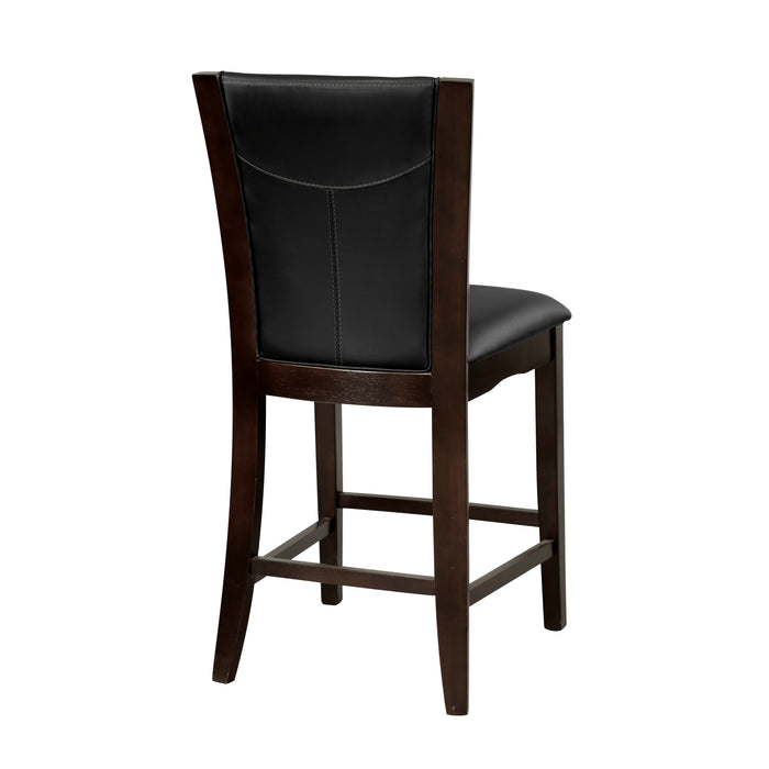 Daisy Counter Height Chair, Dark Brown Bi-Cast Vinyl in Brown/Espresso - 710-24 - FAMSA Furniture (TX)