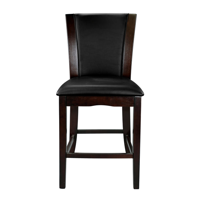 Daisy Counter Height Chair, Dark Brown Bi-Cast Vinyl in Brown/Espresso - 710-24 - FAMSA Furniture (TX)