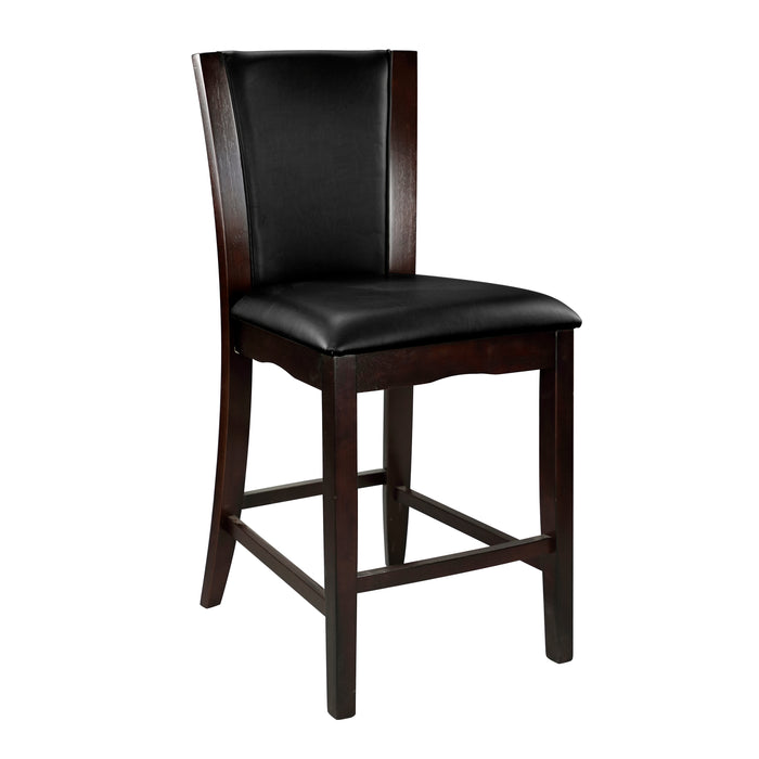 Daisy Counter Height Chair, Dark Brown Bi-Cast Vinyl in Brown/Espresso - 710-24 - FAMSA Furniture (TX)
