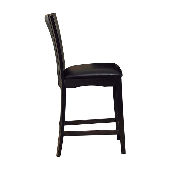 Daisy Counter Height Chair, Dark Brown Bi-Cast Vinyl in Brown/Espresso - 710-24 - FAMSA Furniture (TX)