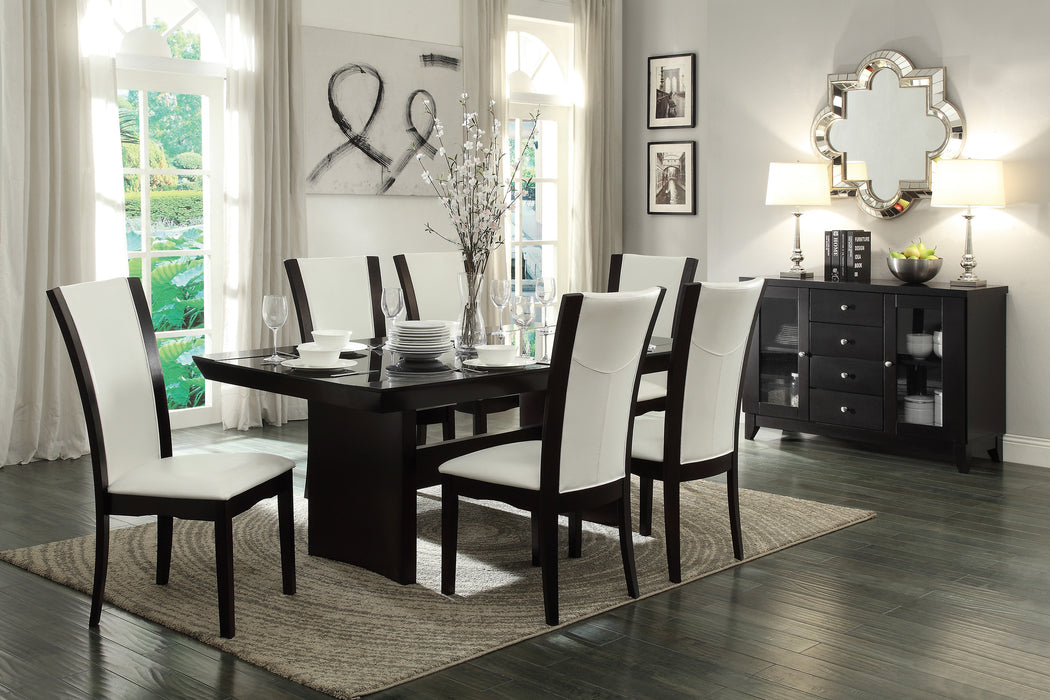 Daisy Side Chair in Espresso/White - 710WS - FAMSA Furniture (TX)
