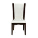 Daisy 5pc Set (TB+4S) in White/Transparent/Espresso - 710-54*5WS - FAMSA Furniture (TX)