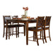 Verona 5pc Set (TB+4S) in Brown - 727-36*5 - FAMSA Furniture (TX)