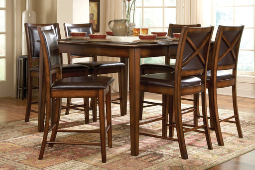 Verona Counter Height Table in Brown - 727-36 - FAMSA Furniture (TX)