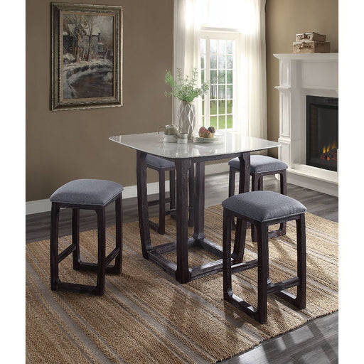 Razo Counter Height Table w/Natrual Marble Top