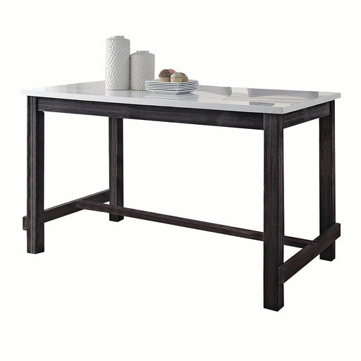 Yelena Counter Height Table w/Natrual Marble Top - Image 2