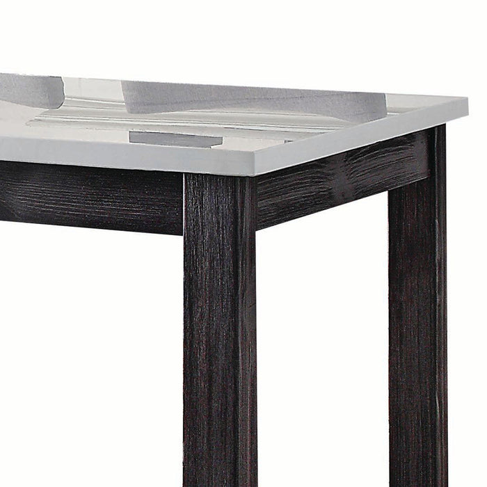 Counter Height Table w/Natrual Marble Top - Image 3