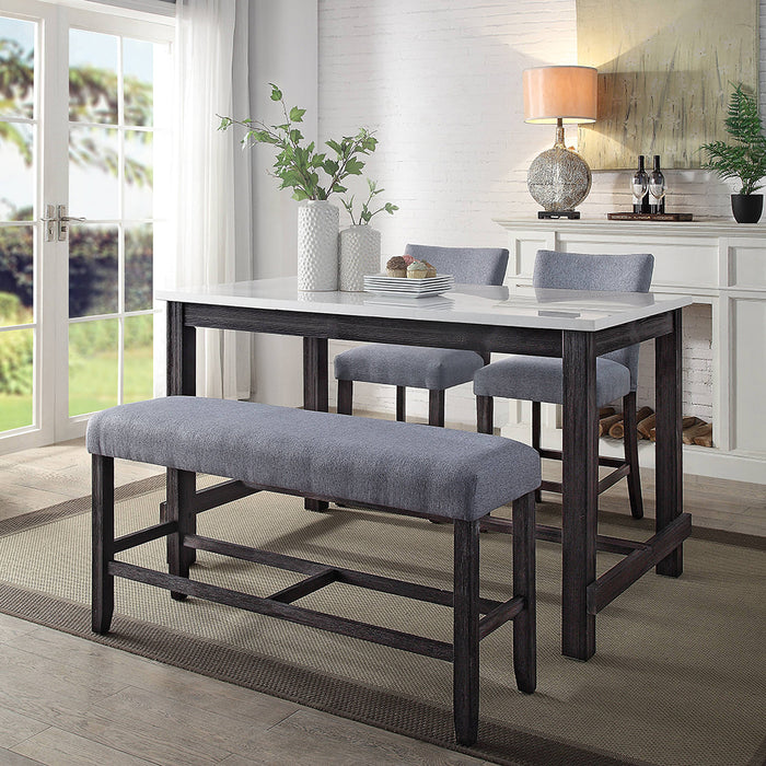 Yelena Counter Height Table w/Natrual Marble Top - Image 6