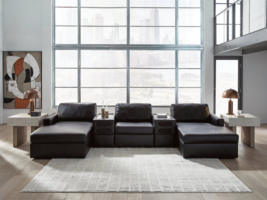 Modmax II Double Chaise Sectional with Audio Consoles - FAMSA Furniture (TX)