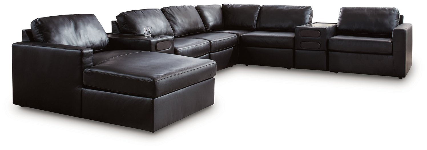 Modmax II Sectional with Chaise and Audio Consoles - FAMSA Furniture (TX)