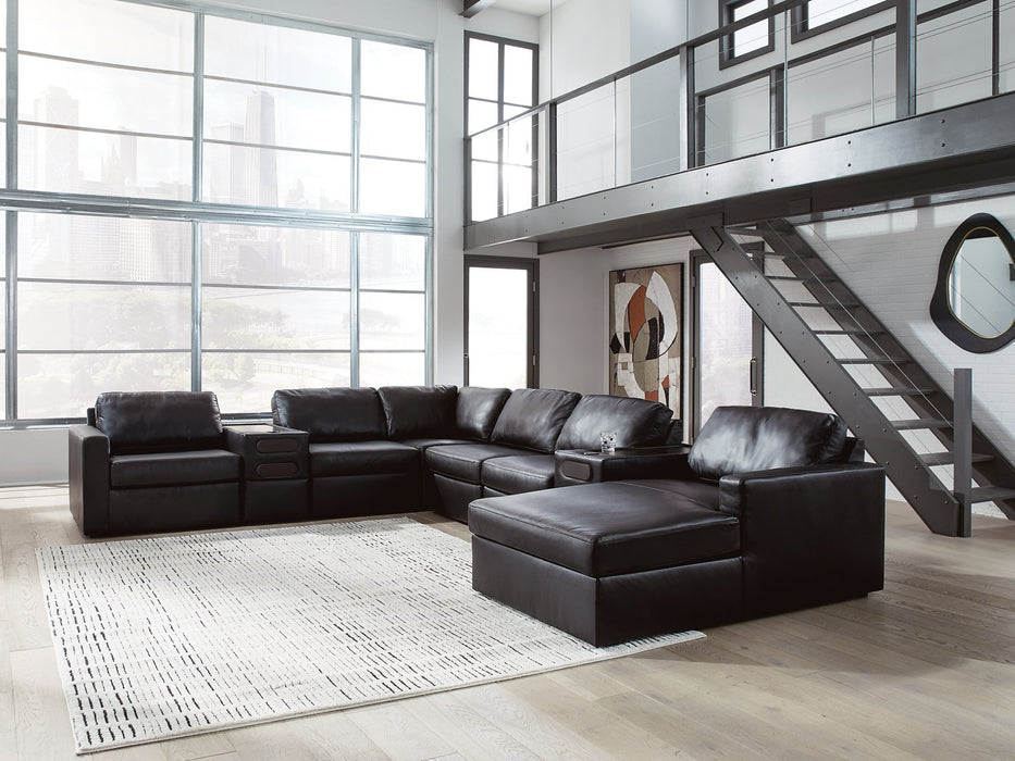 Modmax II Sectional with Chaise and Audio Consoles - FAMSA Furniture (TX)