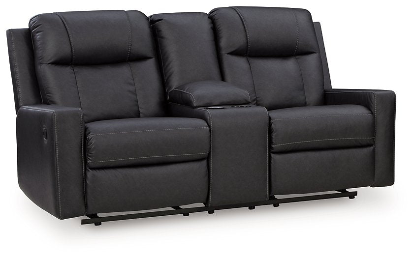 Mackmenville Reclining Loveseat with Console - FAMSA Furniture (TX)