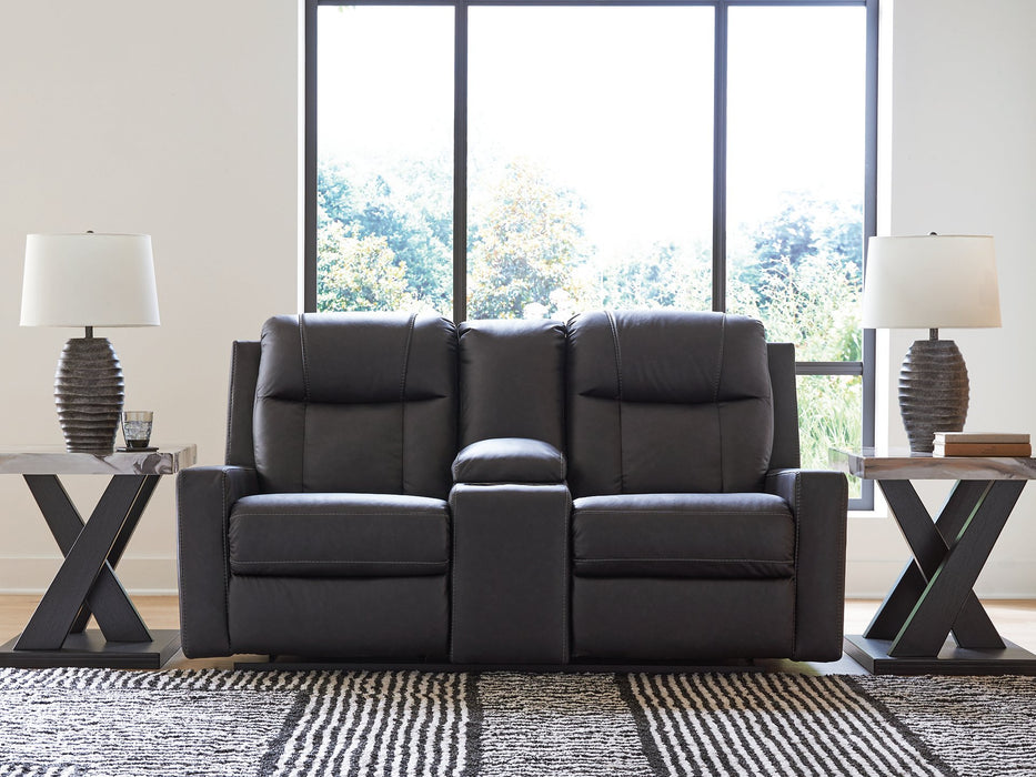 Mackmenville Reclining Loveseat with Console - FAMSA Furniture (TX)