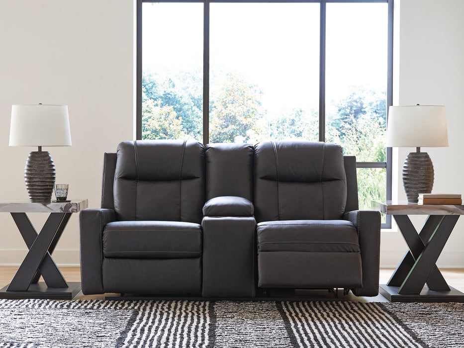 Mackmenville Reclining Loveseat with Console - FAMSA Furniture (TX)