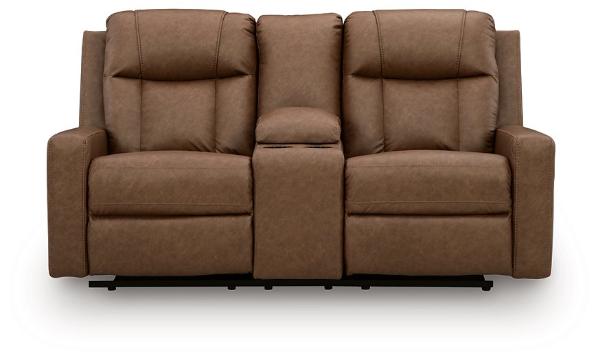 Mackmenville Reclining Loveseat with Console - FAMSA Furniture (TX)