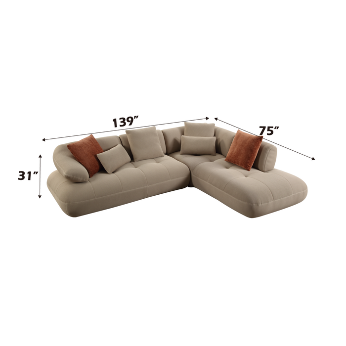 Carrick Sectional Sofa w/6 Pillows - Image 33