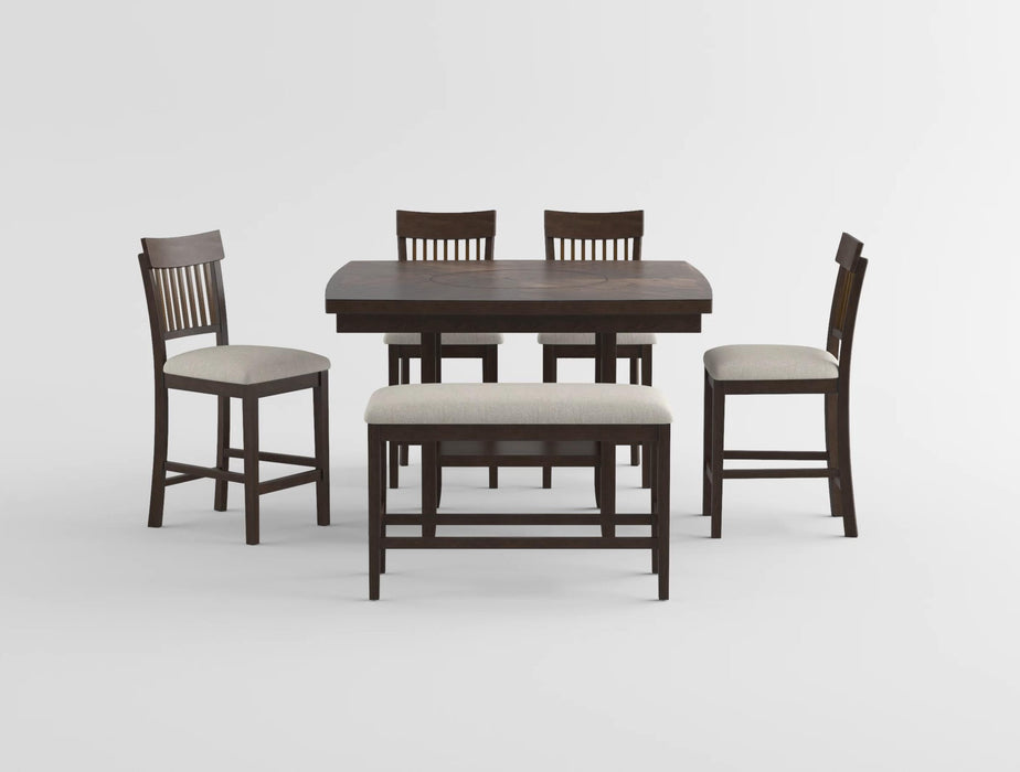 Balin Counter Height Bench in Brown - 5716-24BH - FAMSA Furniture (TX)