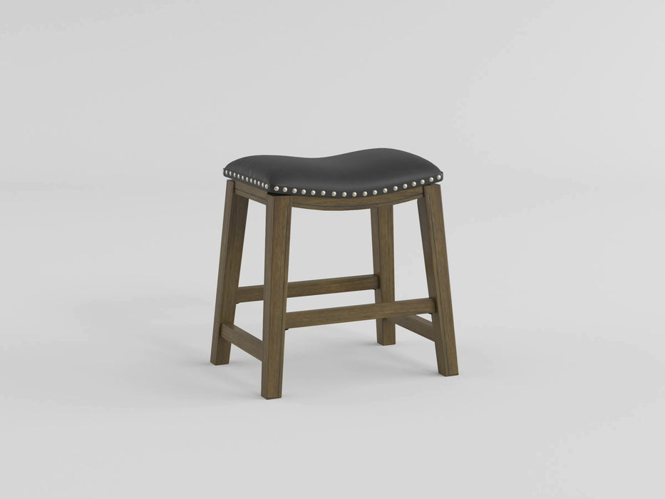 Ordway 18 Dining Stool, Black in Black/Brown - 5682BLK-18 - FAMSA Furniture (TX)